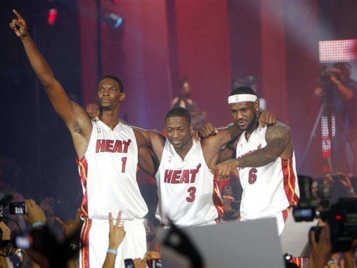Welcome to Miami, LeBron, as Heat begin the party - The San Diego